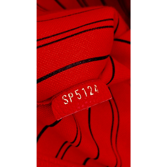 Louis Vuitton Red Montaigne Monogram MM Leather Tote Bag - Picture 7 of 12